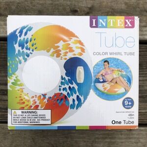 Intex 48" Tube Pool Toy Lake‎ Float Large With Handles Boat Beach NEW